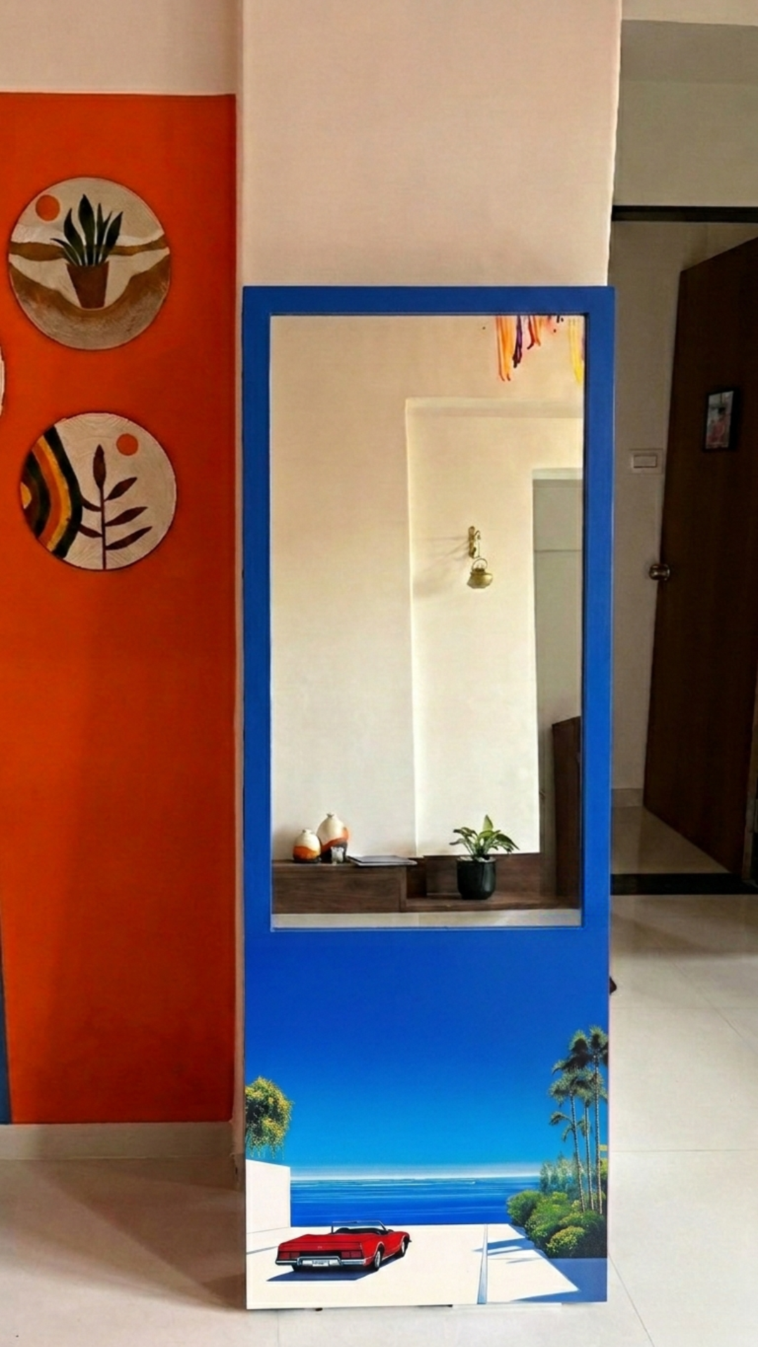 LookWithin-  Wall Mirror With Hiroshi Inspired Frame - NYC