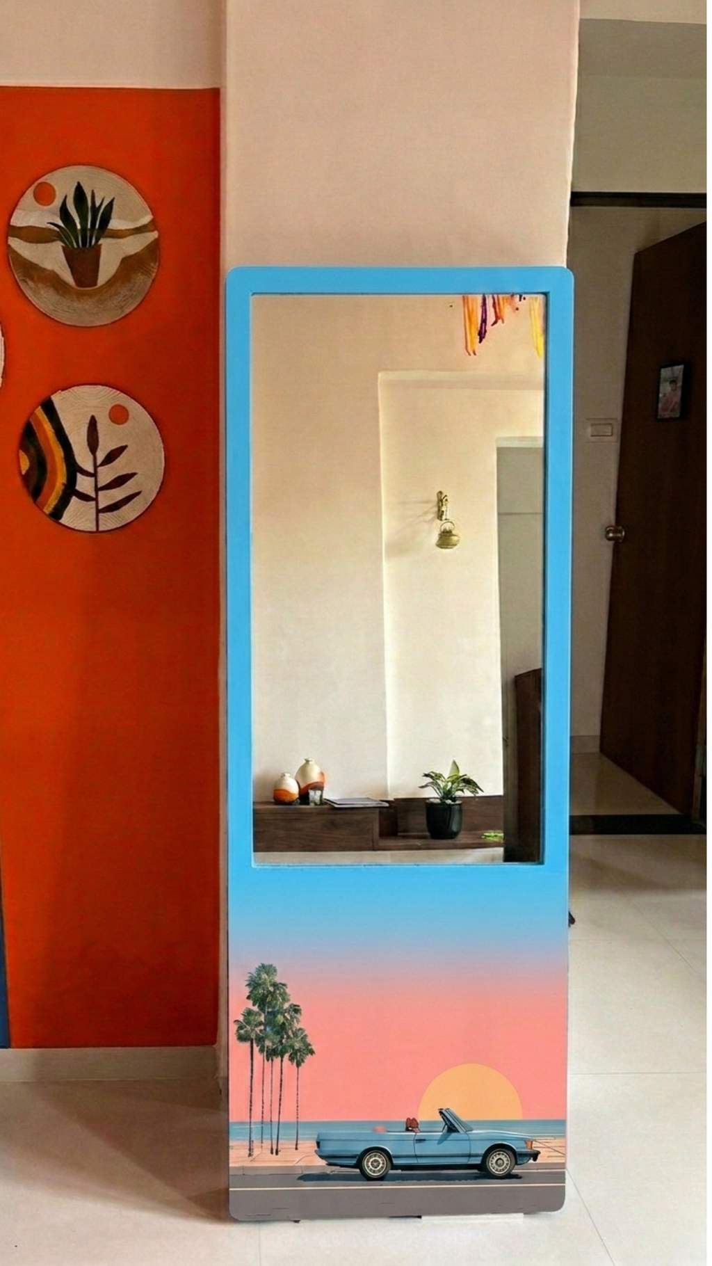 LookWithin-  Wall Mirror With Hiroshi Inspired Frame - LA