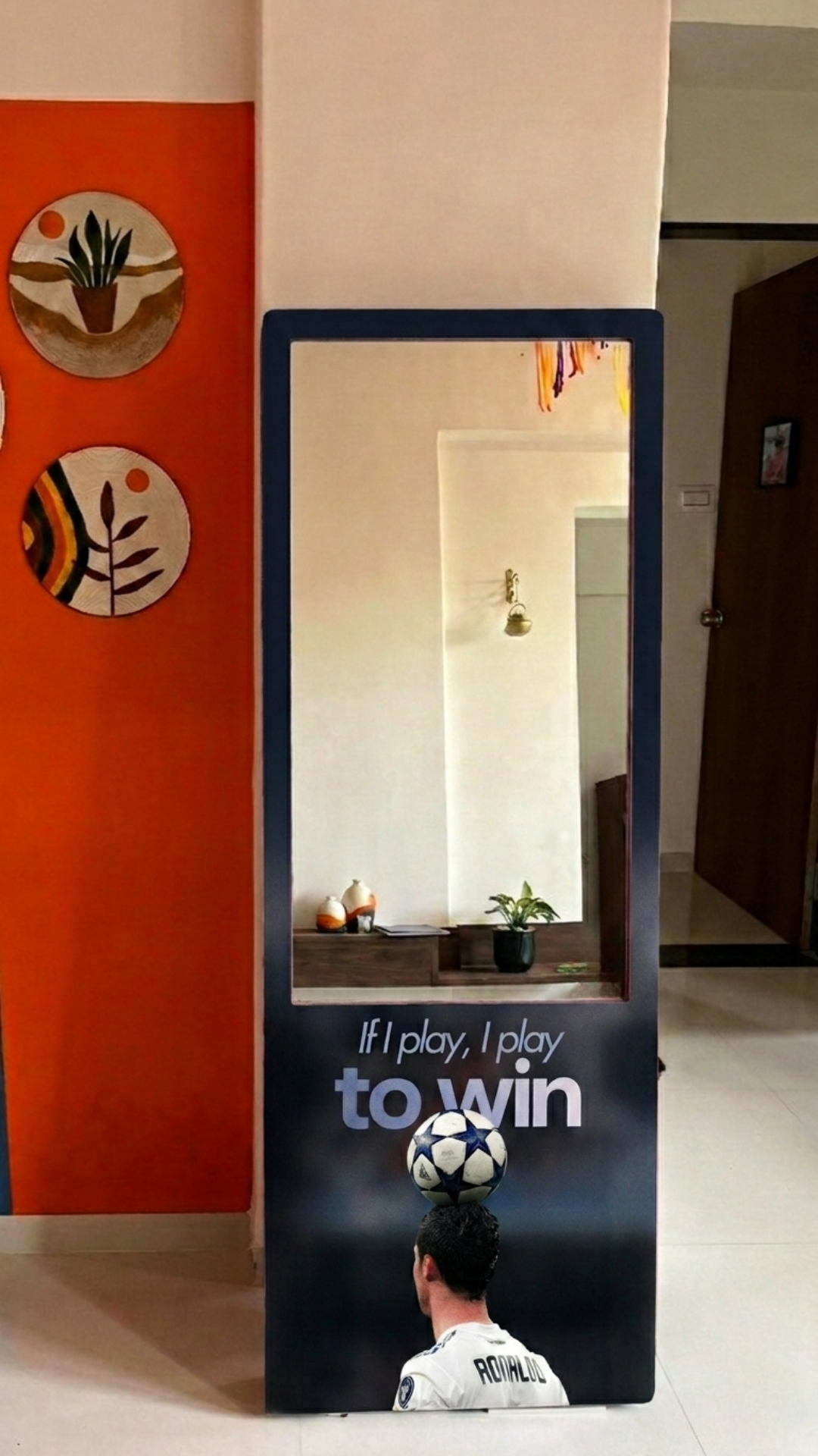 LookWithin-  Wall Mirror With Ronaldo Inspired Frame