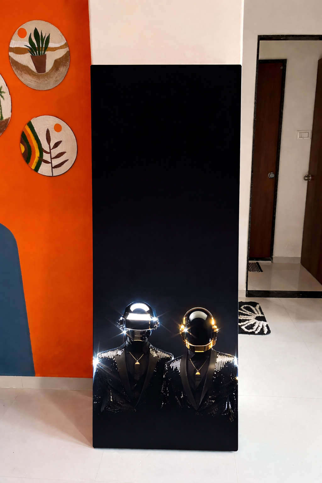 LookWithin-  Wall Mirror With Daft Punk Inspired Frame