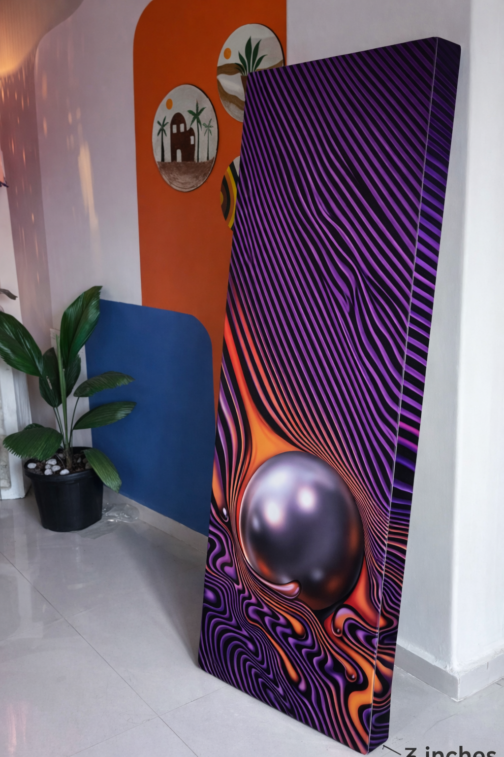 LookWithin-  Wall Mirror With Tame Impala Inspired Frame