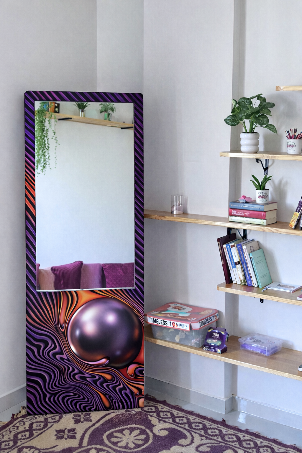 LookWithin-  Wall Mirror With Tame Impala Inspired Frame