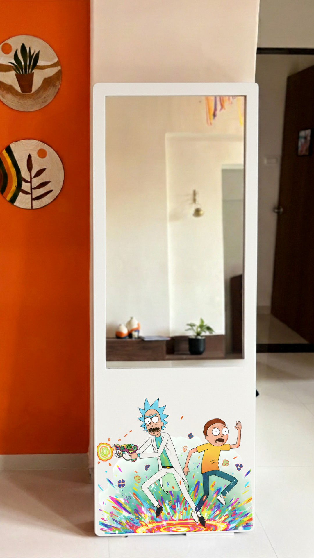LookWithin-  Wall Mirror With Rick & Morty Inspired Frame