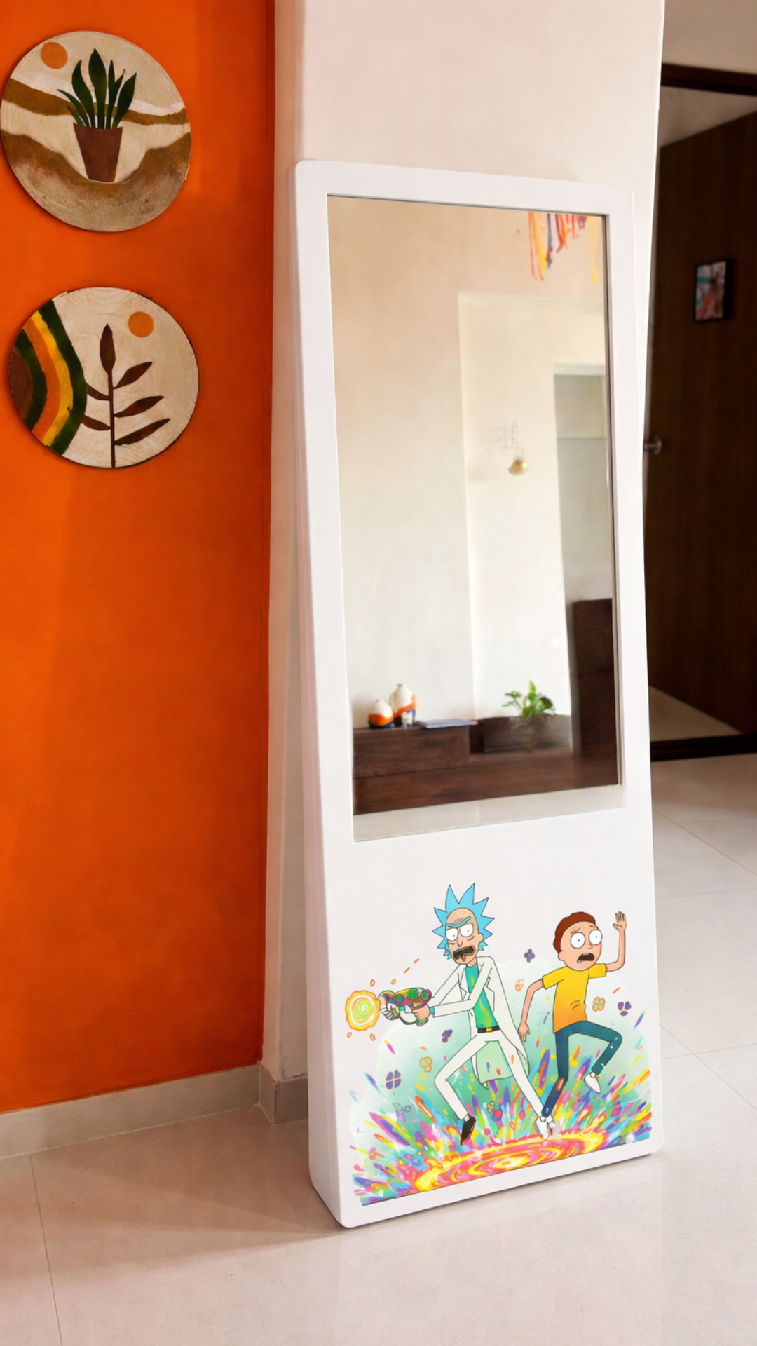 LookWithin-  Wall Mirror With Rick & Morty Inspired Frame