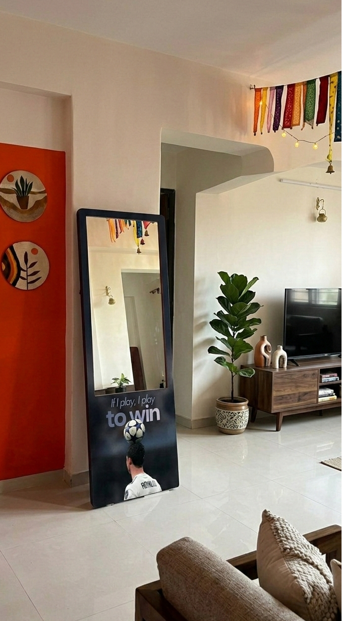 LookWithin-  Wall Mirror With Ronaldo Inspired Frame