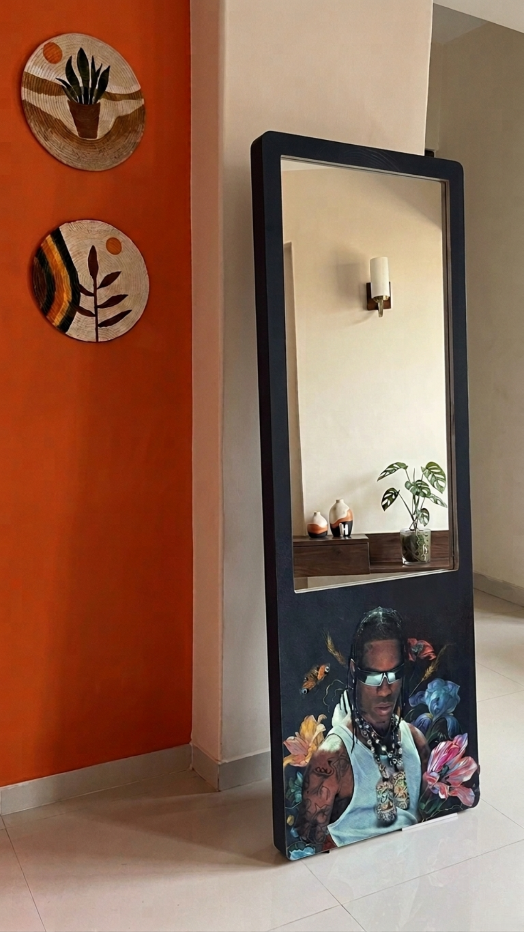 LookWithin-  Wall Mirror With Travis Inspired frame