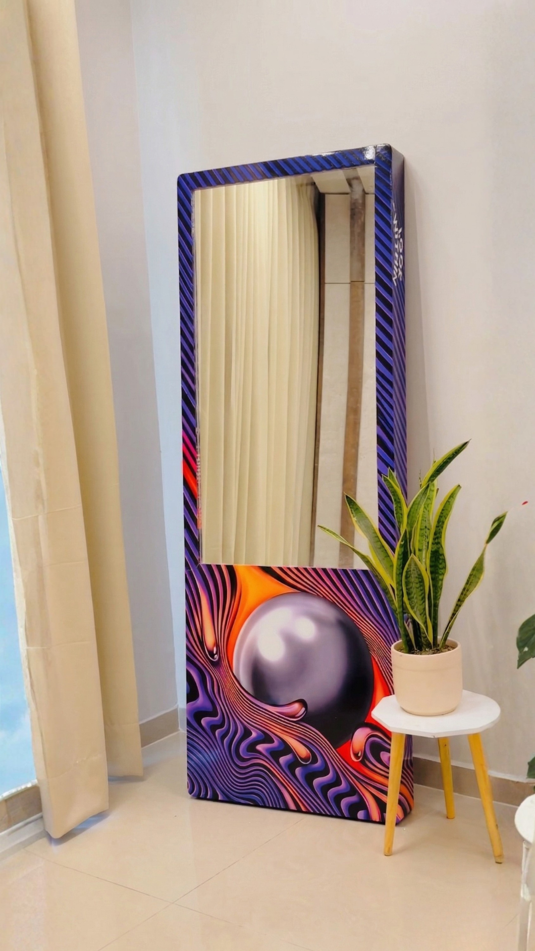 LookWithin-  Wall Mirror With Tame Impala Inspired Frame