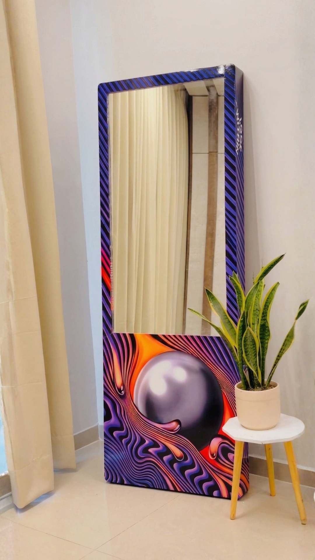 LookWithin-  Wall Mirror With Tame Impala Inspired Frame